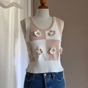 Industry Republic 100% Cotton Crochet Top With Side Ties
